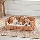 Medium Wicker Dog Bed | Amish Woven Pet Bed Basket