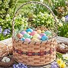 Large Round Easter Basket | Naturnal Heirloom Amish Woven Wicker