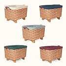 Cloth Liner For Fireplace Hearth & Large Magazine Basket
