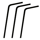 Product image for Plastic Black Flexi Straws