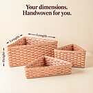 Triangle Shaped Baskets | Custom Size Triangular Wicker Storage