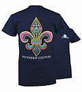 Product image for Southern Couture Funky Fleur De Lis T-Shirt