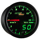 Product image for Black & Green MaxTow 1500 F Pyrometer EGT Gauge