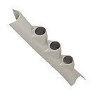 Product image for Taupe Triple Pillar Gauge Pod for 2010-2018 Dodge Ram Cummins