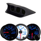 Product image for 7 Color Series Triple Dashboard Gauge Package for 2002-2007 Subaru Impreza WRX