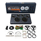 Product image for Tinted 7 Color 6 Gauge Custom Dashboard Set