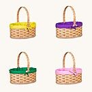 Amish Hand Sewn Pastel Liner for Medium Oval Easter Basket