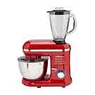 Product image for Sensio Home 2-in-1 Food Processor Blender & Stand Mixer Machine - 1300W Electric Motor - Red