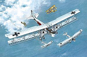 RODEN Gotha G.Va/Vb 1:72 プラモデル Roden Aircraft 1/72 Gotha G Va/G Vb German BiPlane Bomber