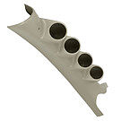 Product image for Taupe Quad Pillar Gauge Pod for 2003-2009 Dodge Ram Cummins