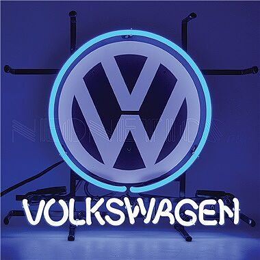 Volkswagen VW Neon Wall Clock - TP Tools & Equipment