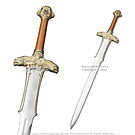 Product image for FOAM Golden Fantasy Skull Dragon Sword Arming Short Broad Cosplay LARP