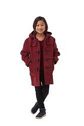 Herren London Classic Fit Dufflecoat mit Büffelhorn Knebel 