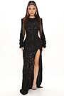 foreign cars sequin maxi dress Vestido Maxi Lentejuela Foreign Cars - Negro