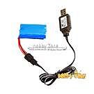 Product image for 7.4 Volt Blue Lithium Battery + USB Charging Cord for Gel Ball Blaster