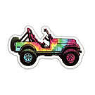 Product image for Jeep - Tie Dye CJ Sticker