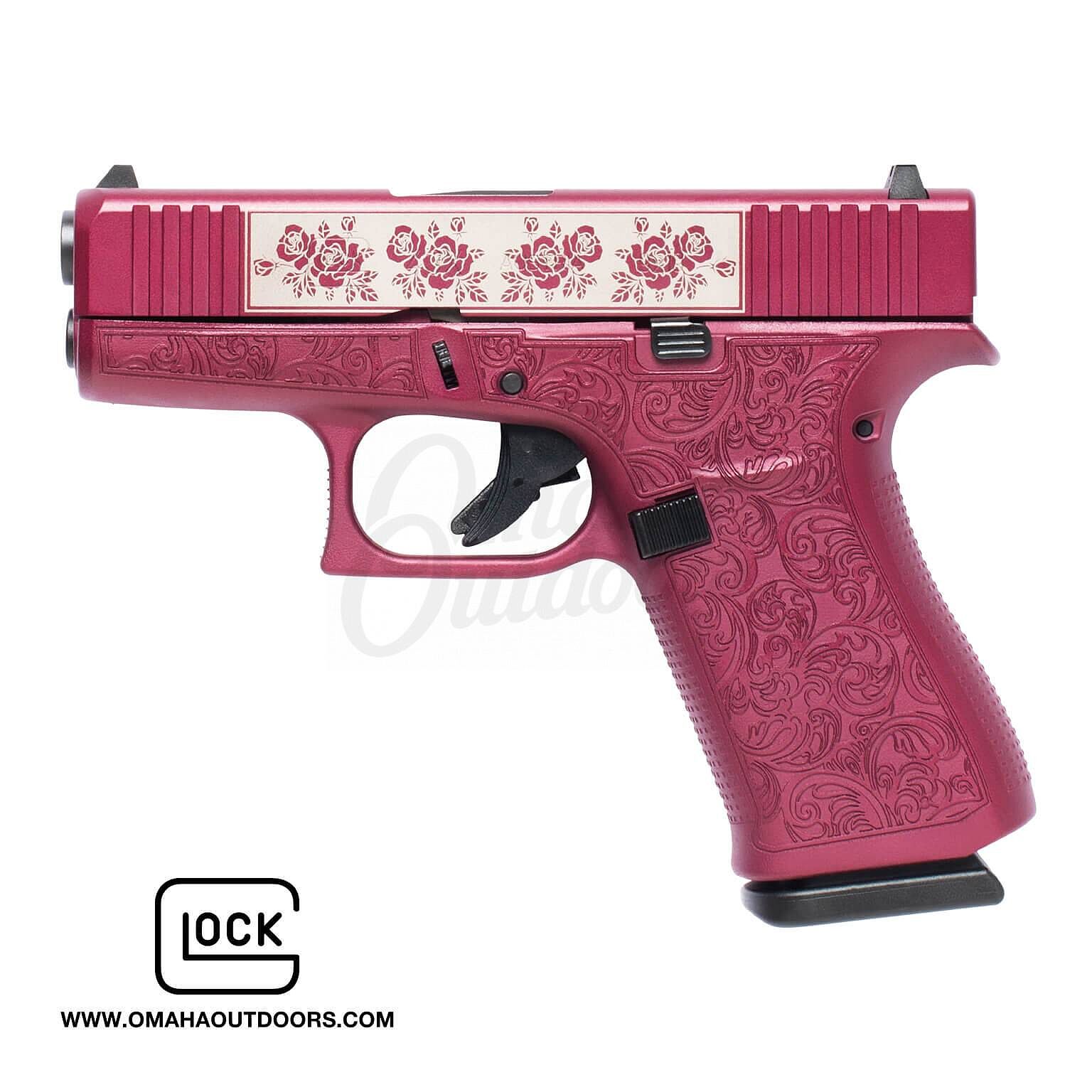 Glock PX4350201FRMOSBCP 43X MOS 9mm 10+1 Pistol: Full Engraved