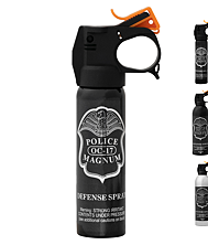 熊避け POLICE OC-17 MAGNUM DEFENSE SPRAY Police Magnum OC-17 Pepper Spray Large 16 oz Pistol Grip Maximum