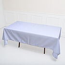 Product image for Bulk Lot 10 x White Rectangular Tablecloths 153x320cm