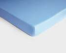 Product image for Knitted jersey fitted bed sheet / Sky Blue