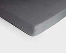 Product image for Knitted jersey fitted bed sheet / Charcoal
