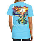 Product image for Southern Attitude Salty Since Birth Turtles Sky T-Shirt