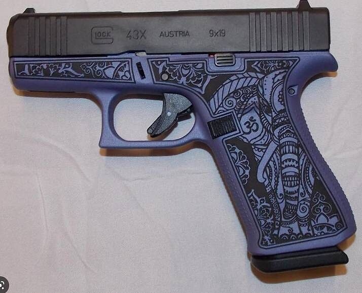 Glock UX4350201MDLPP 43X 9mm Capacity: 10 Pistol - Mandala with
