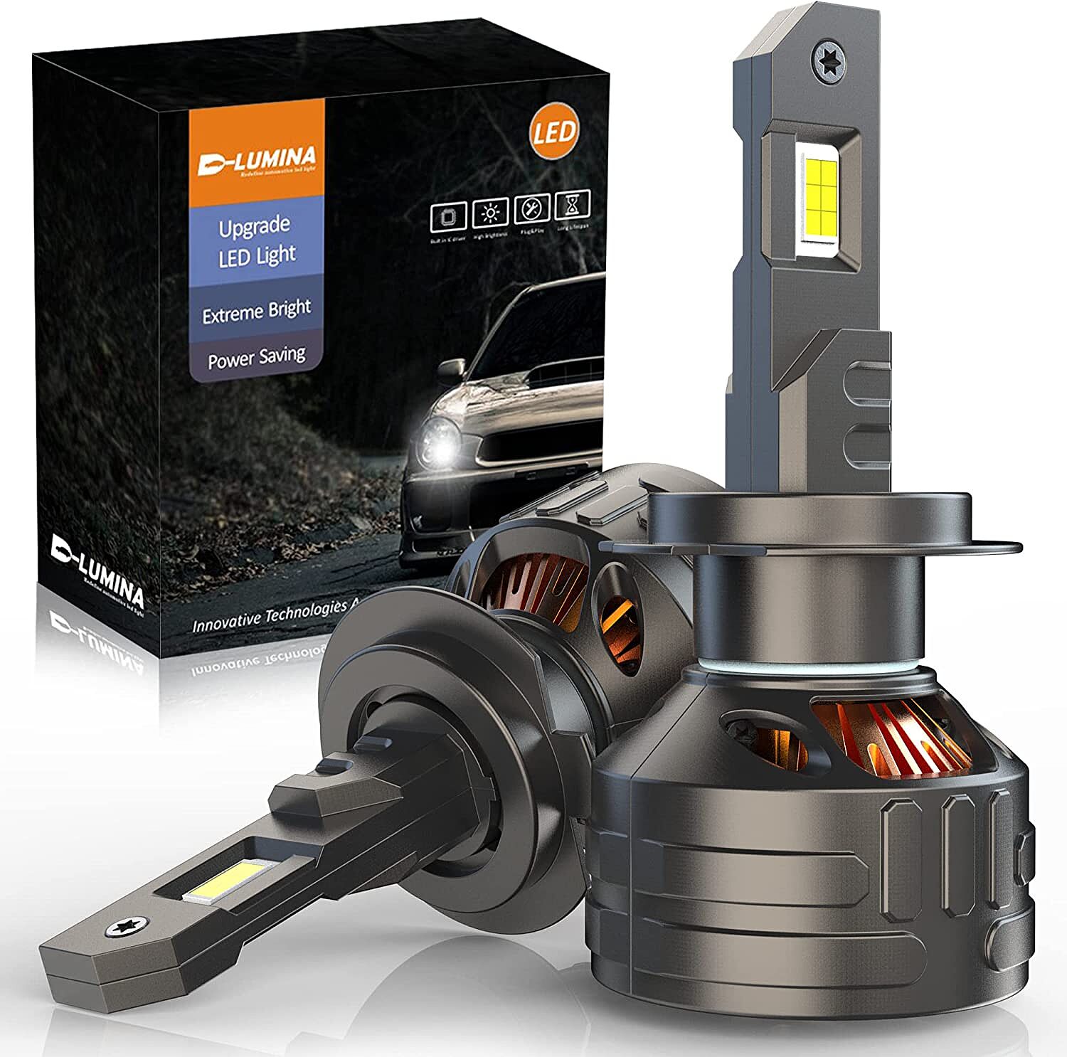 2 in 1 Dual Core LED Headlight Canbus Decoder Fix for H1/H3/H4/H7