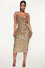 as you wish sequin dress You Wish Sequin Midi Dress - Black
