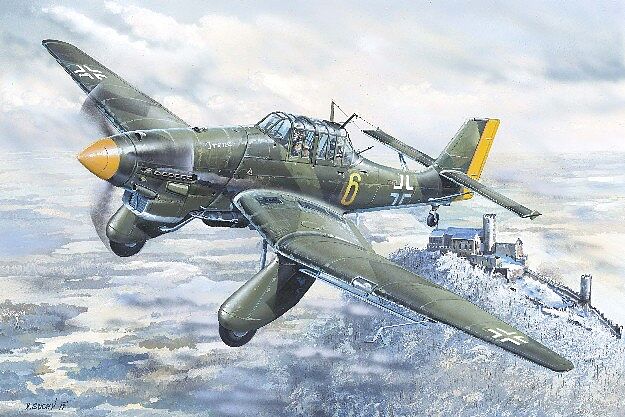 Junkers Ju87D5 Stuka German Dive Bomber 1/24 Trumpeter