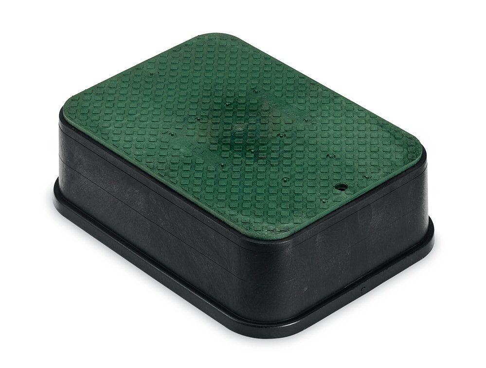 PVBJMB - 12 in. PVB Jumbo Valve Box - Black Body & Drop-in