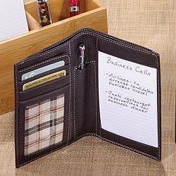 Bomber Jacket International Pocket Briefcase with Pocketini Pen