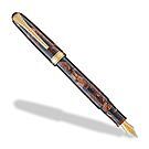 Product image for True Writer Classic Golden Dark Tortoise Fountain Pen