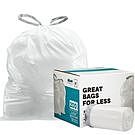 Product image for Simplehuman®* Compatible Trash Bags - Code E - 5.2 Gallon - 200/Case