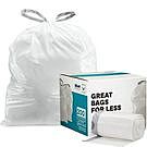 Product image for Simplehuman®* Compatible Trash Bags - Code V - 4.2-4.8 Gallon - 200/Case
