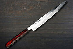 off the CUFF EXCLUSIVE バスキア Sakai Takayuki Kasumitogi (White steel) Japanese Chef's Deba Knife