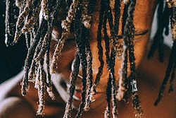 100% Human Hair Dreadlocks Loose Ended - Afro Kinky Medium 1/4" 10 Locs