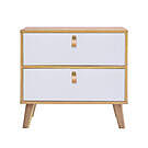 Product image for Sylvia Bedside Table with Drawers