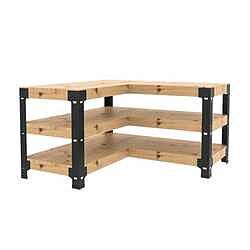 WB107A Customizable Work bench Shelving Frame | Fleximounts