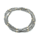 Product image for OG Shimmer Bracelet Stack in Light Gray + Gold Filled