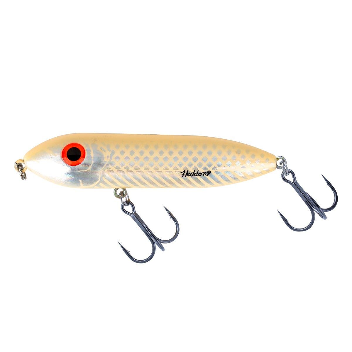 Heddon Saltwater Super Spook, Jr. Fishing Lure - Bone/Silver