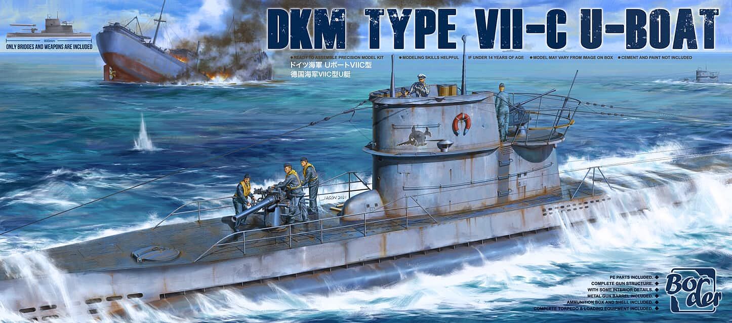 Ship- U-Boat VIIC/41 for RVL 1/72 Eduard
