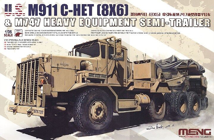 M911 C-HET w/M747 Heavy Equipment Semi-Trailer 1/35 Hobby Boss