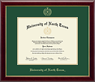 Product image for University of North Texas - Gold Embossed Diploma Frame