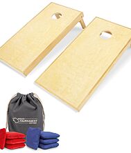 PATIKIL Cornhole Fagiolo Borse, 2pz Tela Sacco Sabbia per Carnevale Esterni Cortile Festa Mano Lancio Gioco, Blu