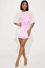 fashion nova birthday queen dress Birthday Queen Sequin Shirt Dress - Hot Pink/combo