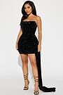ava draped sequin mini dress - hot pink reviews Ava Draped Sequin Mini Dress - Hot Pink