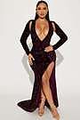 jaw dropper sequin maxi dress Jaw Dropper Sequin Maxi Dress - Black