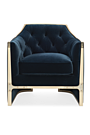 Product image for Blue Velvet Lounge Chair | Caracole The Cat's Meow