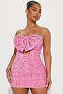 Andrea Sequin Mini Dress - Pink | Fashion Nova